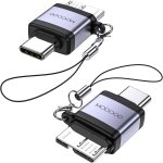 Kal - adaptateur usb c vers micro b pour disque dur ssd externe, appareil photo numrique, tlphone ...
