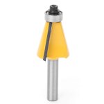 Kal - bit de routeur fraises a rainurer en acier carbone 8 mm tige mche de routeur bit chanfrein fraise ...