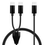 Kal - cble de charge usb - c multiple, cble rpartiteur usb c, fiche usb - c 2 en 1 vers 2 fiches de ...