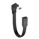 Kal - cble court type c vers mini usb plat cble de charge et de synchronisation de donnes 90 degrs ...
