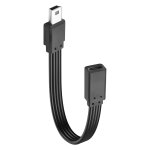 Kal - cble court type c vers mini usb plat cble de charge et de synchronisation de donnes 90 degrs ...
