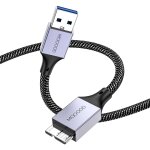 Kal - câble de disque dur, câble de données mâle micro b vers usb, câble usb3. 0 vers micro b, compatible ... Kal - câble de disque dur, câble de données mâle micro b vers usb, câble usb3. 0 vers micro b, compatible ...