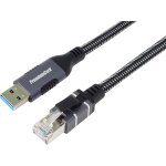 Kal - câble ethernet usb vers rj45 10 / 100 / 1000 mbit / s, cat 6 ftp, usb a mâle vers rj45 mâle, usb ... Kal - câble ethernet usb vers rj45 10 / 100 / 1000 mbit / s, cat 6 ftp, usb a mâle vers rj45 mâle, usb ...