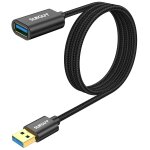 Kal - cble rallonge usb 3. 0, 1m cble extension usb 3. 0 mle a vers femelle a 5 gbps compatible pour ...