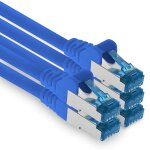 Kal - cble rseau ethernet gigabit lan cat. 6a 0, 5 m, cble patch rj45 10 gb / s sftp pimf bleu - 5 ...