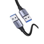 Kal - cble usb 3. 0 type a mle vers male nylon tress pour disque dur externe, lecteur dvd, refroidisseur ...