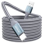 Kal - câble usb c extra long 5m, ps5 charge a vers type premium nylon pour samsung galaxy s10 / s9 / ... Kal - câble usb c extra long 5m, ps5 charge a vers type premium nylon pour samsung galaxy s10 / s9 / ...