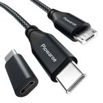 Kal - cble usb c vers micro usb 4 m - adaptateur usb c vers micro usb - cble de charge android - compatible ...