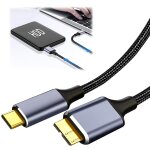 Kal - cble usb c vers micro b de 0, 5 m pour disque dur de type c compatible avec toshiba seagate ssd ...