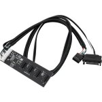 Kal - carte mre usb 9 broches en - tte mle 1 a 4 femelles rallonge avec cble sata ports usb 2. 0 ...
