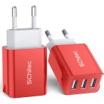 Kal - chargeur secteur usb 3 ports prise usb chargeur mural 3pack 15w / 3. 1a adaptateur usb universel ...