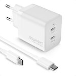 Kal - chargeur usb c rapide 47w 2 ports gan pd 3. 0 45w chargeur double usb c pps 33w adaptateur secteur ...
