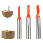 Kal - fraise droite a queue de 8 mm, fraise a rainurer a tige, accessoires de fraisage de routeur, outil ...