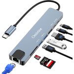Kal - hub usb c 8 en 1 avec ethernet 1g, pd 100 w, hdmi 4k, 2 ports usb 3. 0, usb - c, lecteur de carte ... Kal - hub usb c 8 en 1 avec ethernet 1g, pd 100 w, hdmi 4k, 2 ports usb 3. 0, usb - c, lecteur de carte ...