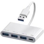 Kal - hub usb c, adaptateur multiport usb c vers usb 3. 0, hub d'extension 4 en 1 usb3. 0 vers rpartiteur ...