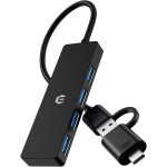Kal - hub usb c, extension usb 5gbps data hub pour imac pro, xbox, ps4, dell, hp, surface pro, notebook ...