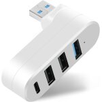 Kal - hub usb mini, hub usb 3. 0 a 4 ports (1 usb 3. 0 + 2 usb 2. 0 + type - c), usb aliment adaptateur ...