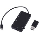 Kal - hub de usb otg, cble de pour concentrateur micro usb a 4 ports, adaptateur d'extension usb2. 0 ...