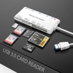 Kal - lecteur de cartes multiple usb3. 0, sd / tf / cf / micro sd / xd / ms (5 gbps) mmoire 7 en 1 / ...