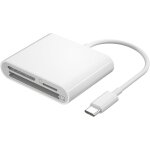 Kal - lecteur de carte sd 3 en 1 gb tf cf, type c vers sd / tf / cf, adaptateur 3 emplacements pour cartes, ... Kal - lecteur de carte sd 3 en 1 gb tf cf, type c vers sd / tf / cf, adaptateur 3 emplacements pour cartes, ...