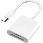 Kal - lecteur de cartes usb - c vers micro sd / sd compatible avec iphone 15, ipad pro, macbook pro / ...