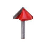 Kal - mche de routeur a tige de 1 / 4, gravure 3d en forme de v, coupe - bois, garniture de chanfrein ...
