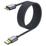 Kal - micro b cāble, 2m cāble usb 3. 0 5gbps māle a vers micro b cāble pour toshiba western digital my ... Kal - micro b cāble, 2m cāble usb 3. 0 5gbps māle a vers micro b cāble pour toshiba western digital my ...