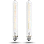 Kal - paquet de 2, e27 ampoules tubes led edison retro t30 4w 225mm, 40w, lampe a filament led, 400lm ...