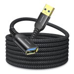 Kal - rallonge usb 2m + 2m, lot de 2 cbles usb 3. 0 mle femelle compatibles avec hubs, imprimantes, ...