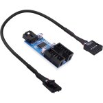 Kal - répartiteur de carte mère usb 2. 0 - 9 broches - 1 mâle vers 2 ports internes usb 2. 0 femelle ... Kal - répartiteur de carte mère usb 2. 0 - 9 broches - 1 mâle vers 2 ports internes usb 2. 0 femelle ...