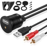 Kal - tnp cble rca pour usb encastr pour tableau de bord port pour tableau de bord usb pour rca vers ...