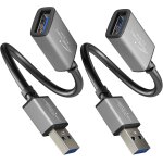 Kal - u2013 cble de rallonge usb - a 3. 0 u2013 0, 15m x2 u2013 (connecteur sur port, convient pour ...