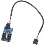 Kal - usb hub interne motherboard usb 2. 0 9 - broches header 1 a 2 extension hub splitter adapter 30cm ... Kal - usb hub interne motherboard usb 2. 0 9 - broches header 1 a 2 extension hub splitter adapter 30cm ...