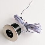 Kal - veau hub usb encastrable en acier inoxydable prise pour smartphone, tablette, liseuse electronique ...