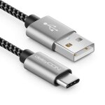 Kalanka - 0. 5 m nylon usb - c cable 50 cm short charging cable usb type c data cable metal connector ...