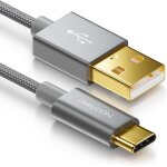 Kalanka - 0. 5 m usb - c cable charging data cable nylon + metal plug usb c to usb a compatible with ...