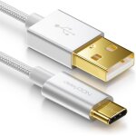 Kalanka - 0. 5 m usb - c cable charging data cable nylon + metal plug usb c to usb a compatible with ...