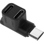 Kalanka - 1 en 2 usb c 3. 1 adaptateur 10gbps usb 3. 1 type c mle vers usb c3. 1 et usb c2. 0 double ...