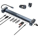Kalanka - 10 - in - 1 dock usb c adapter, ethernet lan rj45, 100w pd, 3 usb - a 5gbps, tf / sd port, ...