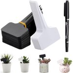 Kalanka - 100 pices etiquette jardin, rutilisable etiquette plante etiquette semis de plantes type ...