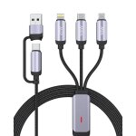 Kalanka - 100w c�ble multi usb, 6 en 1 c�ble usb c / a universel rapide [1. 8m] cable multi chargeur ...