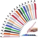 Kalanka - 18pcs stylus stylo  bille capacitif, 3 en 1 stylo stylus cran tactile support de tlphone ...