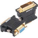 Kalanka - lot de 2 adaptateurs dvi - i 24 + 5 mle vers vga femelle avec cordon plaqu or