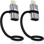 Kalanka - lot de 2 adaptateurs usb c vers lightning, adaptateur usb c femelle vers iphone mle, prend ...