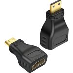 Kalanka - lot de 2 mini adaptateurs hdmi vers hdmi, convertisseur hdmi mle vers femelle, mini adaptateur ...