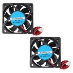 Kalanka - lot de 2 mini ventilateurs de refroidissement silencieux sans balais 60 x 60 x 15 mm 6015 dc ...