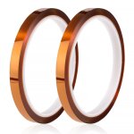 Kalanka - 2 pices 8mmx33m ruban adhsif de film de polyimide, rsistant  la chaleur ruban, kapton bande, ...