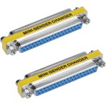 Kalanka - 2 pices connecteur adaptateur de coupleur femelle  femelle db37, adaptateur changeur coupleur ...