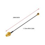 Kalanka - 2 pièces u. f. l1 à rp - sma femelle câble coaxial faible perte 20 / 50cm u. f. l1 1. 13mm ... Kalanka - 2 pièces u. f. l1 à rp - sma femelle câble coaxial faible perte 20 / 50cm u. f. l1 1. 13mm ...