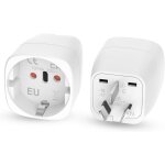 Kalanka - 2 x adaptateur australie, adaptateur de voyage allemagne vers australie, type i australia travel ... Kalanka - 2 x adaptateur australie, adaptateur de voyage allemagne vers australie, type i australia travel ...